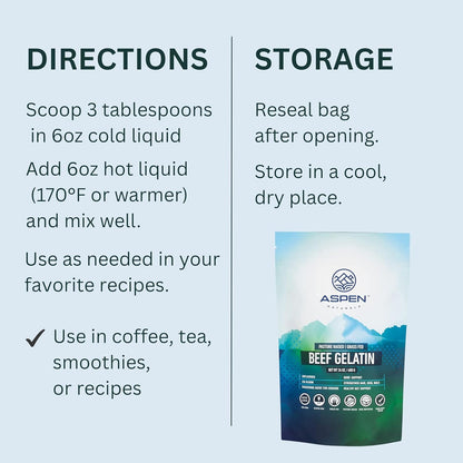 Grass Fed Beef Gelatin Powder. Pasture Raised, Grass-Fed Gelatin, Non-Gmo, Paleo Friendly (24 Oz). Unflavored Gelatin Powder. Easy to Mix Protein Supplement.
